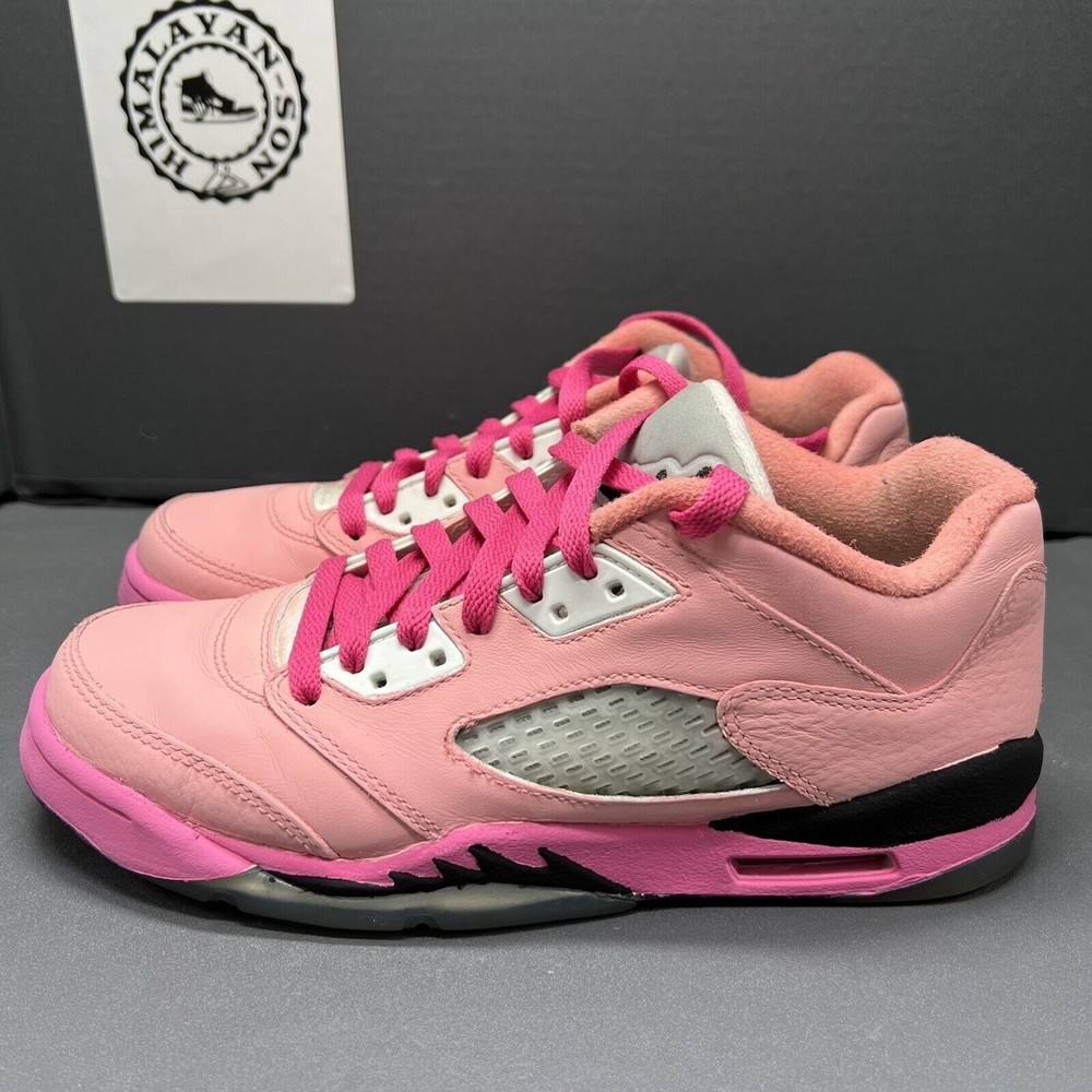 Nike Air Jordan Retro 5 Low 819172-122 Peach/Hot Pink Youth Sz 6.5Y Women Size 8